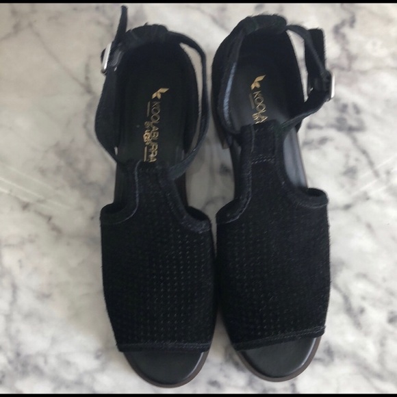 Koolaburra by UGG Perforated Suede Heeled Sandals - Picture 2 of 5